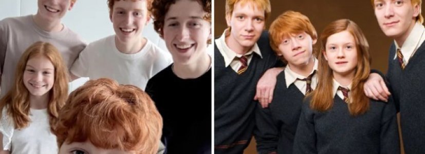 HBO’nun “Harry Potter” Dizisinin Yeni Weasley Ailesinden İlk Kare!
